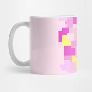 Pink is Me, french pink fabric pattern Mug